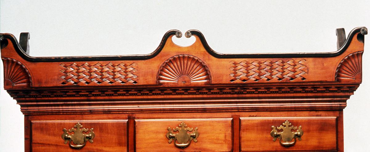 1957.1391 Chest, High chest (detail 1)