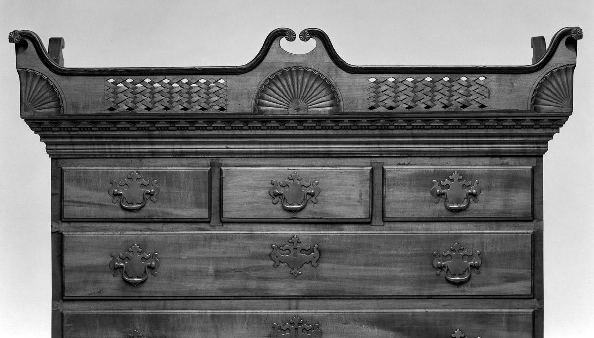 1957.1391 Chest, High chest (detail 2)