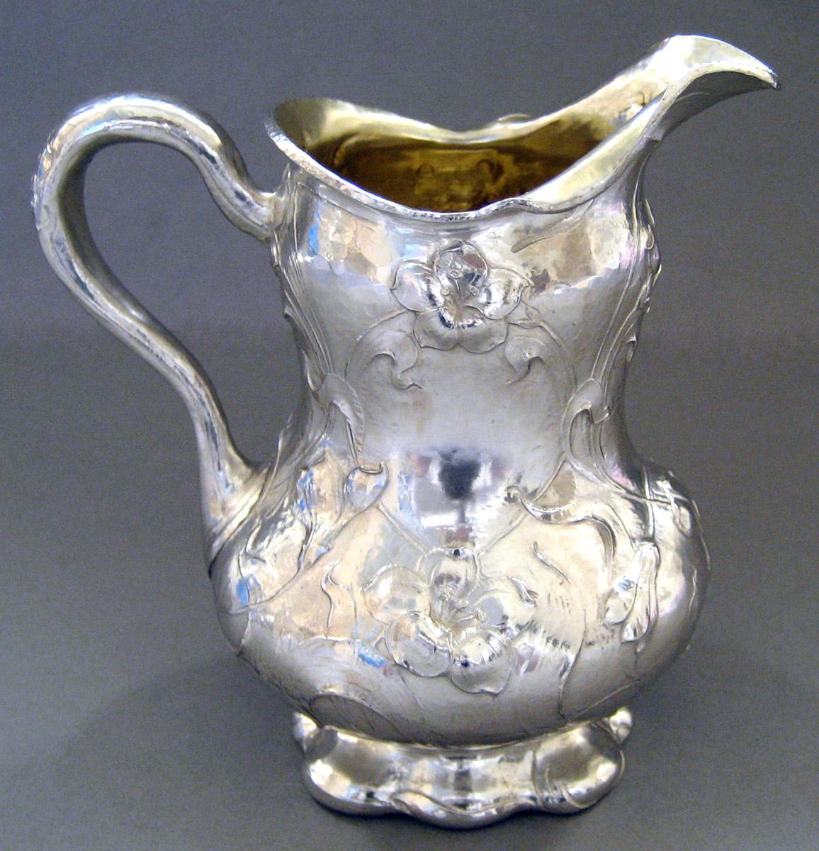 1983.0108.003 Silver Cream Pot side 2
