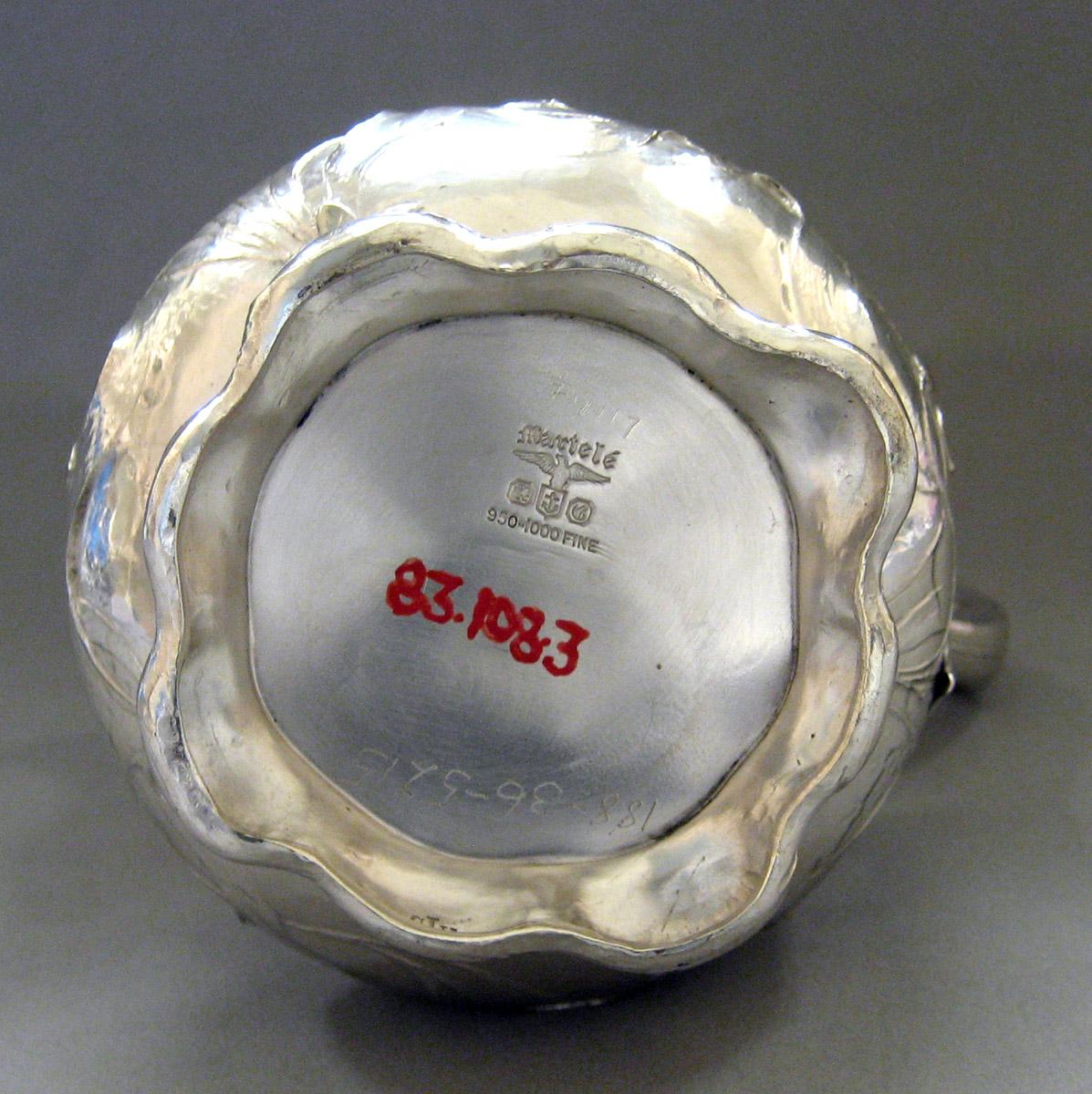 1983.0108.003 Silver Cream Pot underside