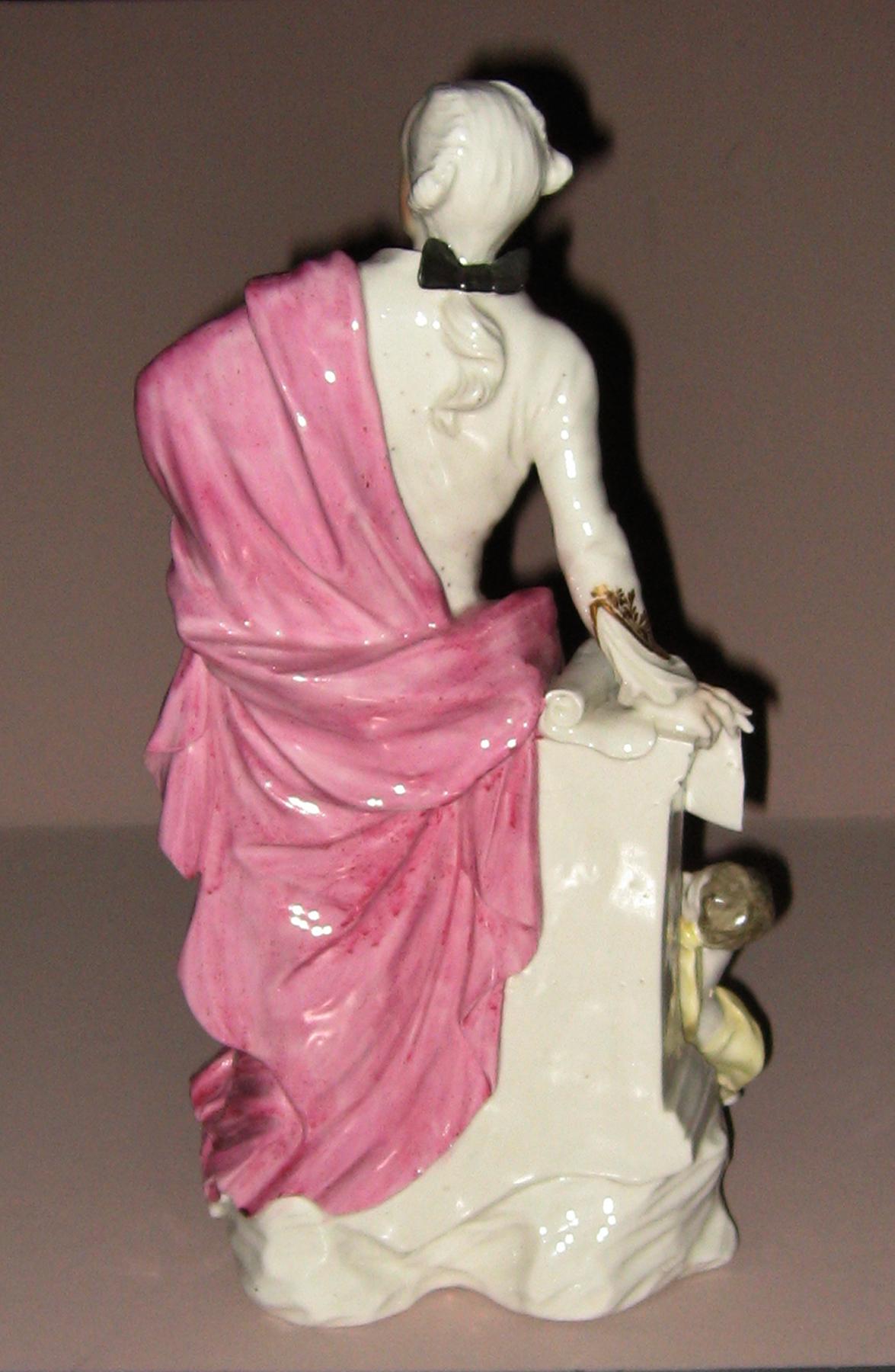 1957.1392 Derby porcelain John Wilkes figure (back)