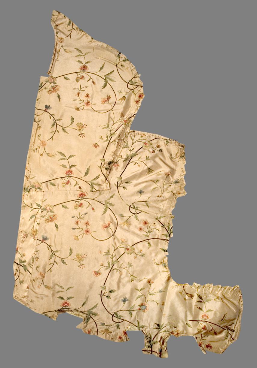 1983.0118 F Textile, Embroidered, Ex-Upholstery Fabric