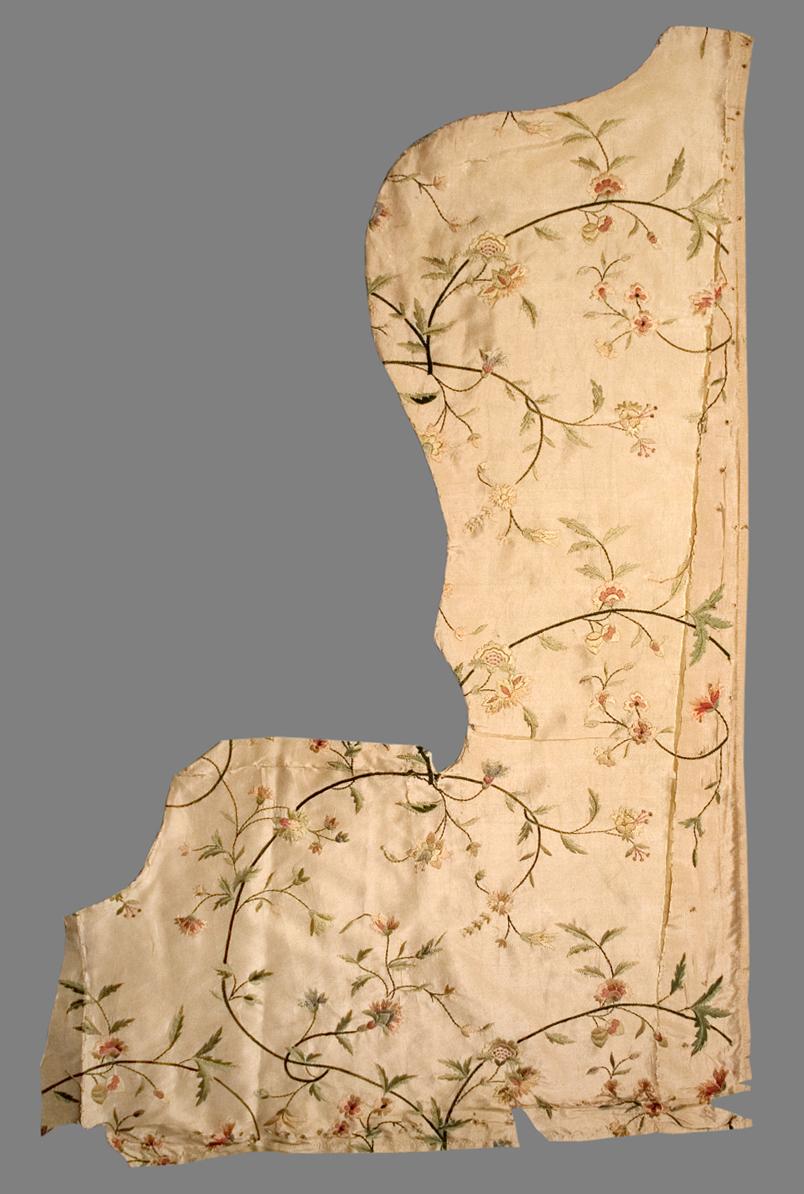 1983.0118 I Textile, Embroidered, Ex-Upholstery Fabric