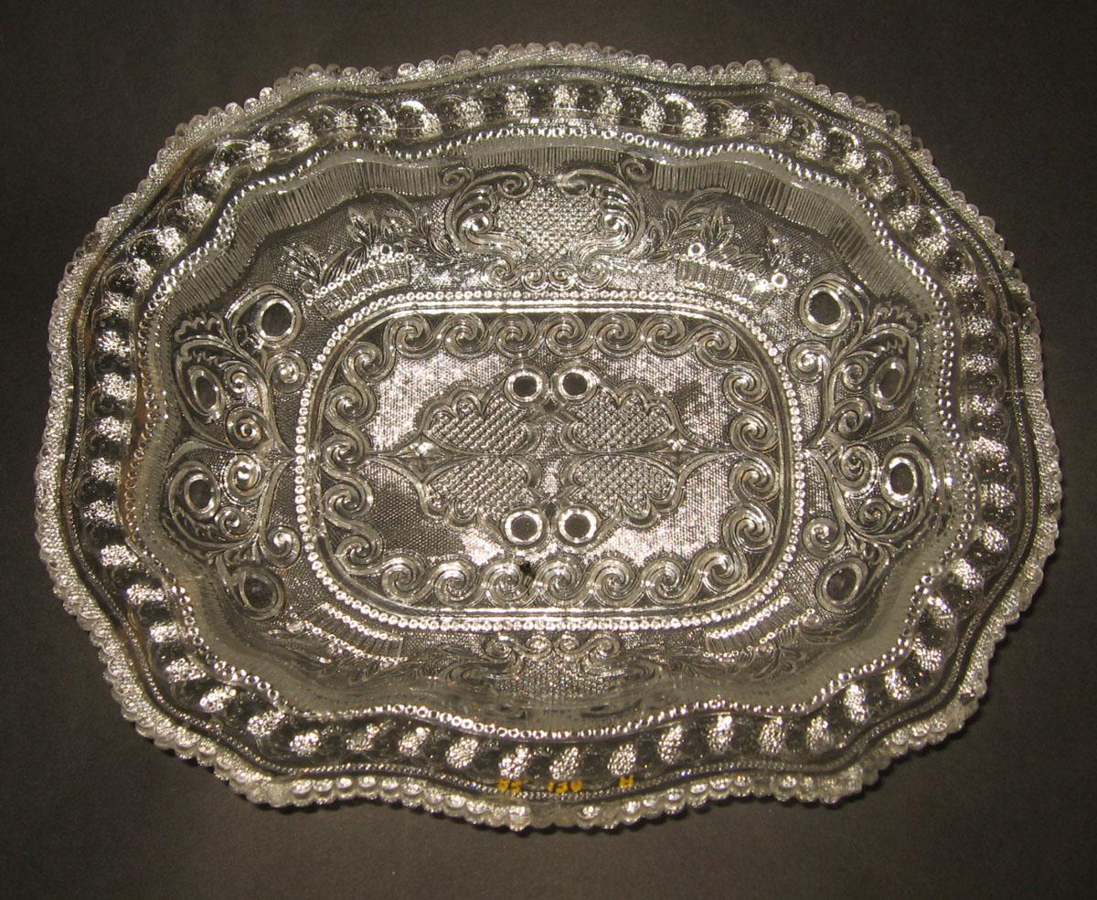 1983.0130 A Pressed glass dish