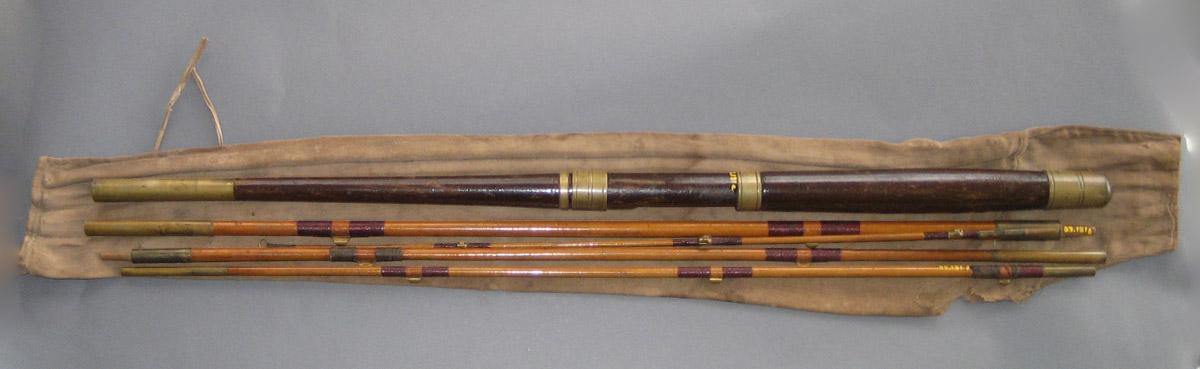 1983.0131 A-F Fishing rod and case