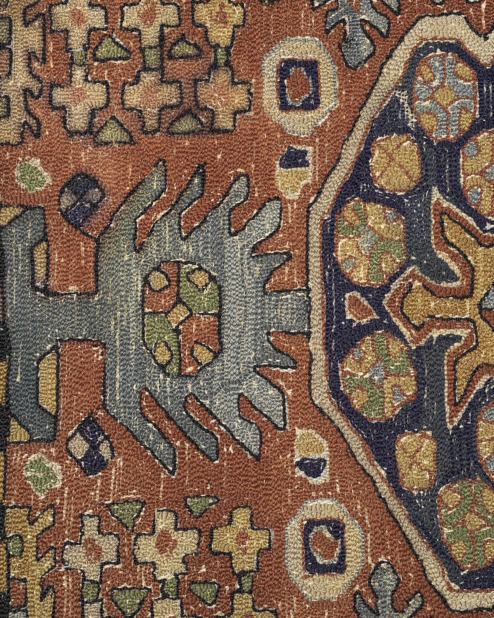 1983.0135, Rug, back, detail 1