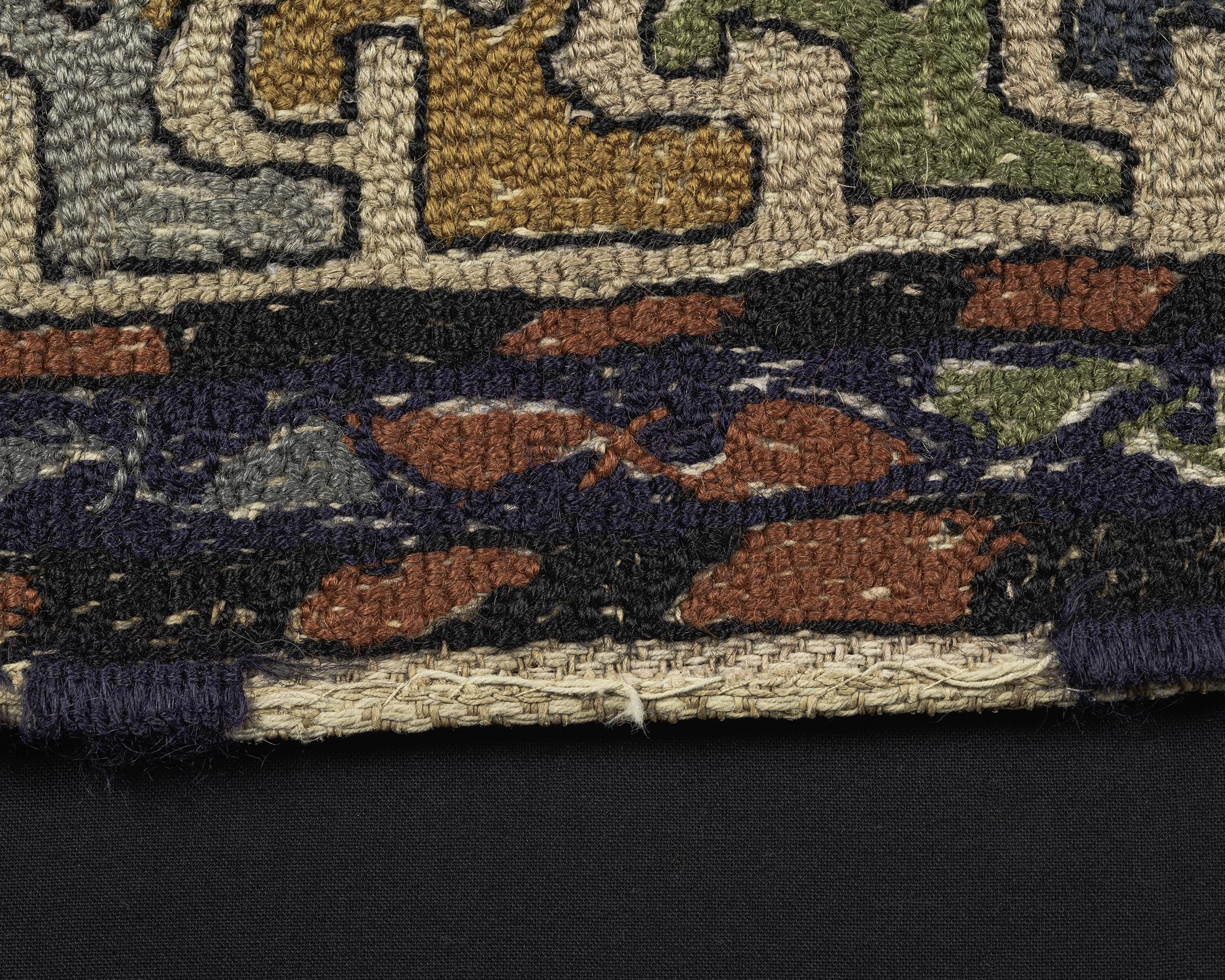 1983.0135, Rug, back, detail 2
