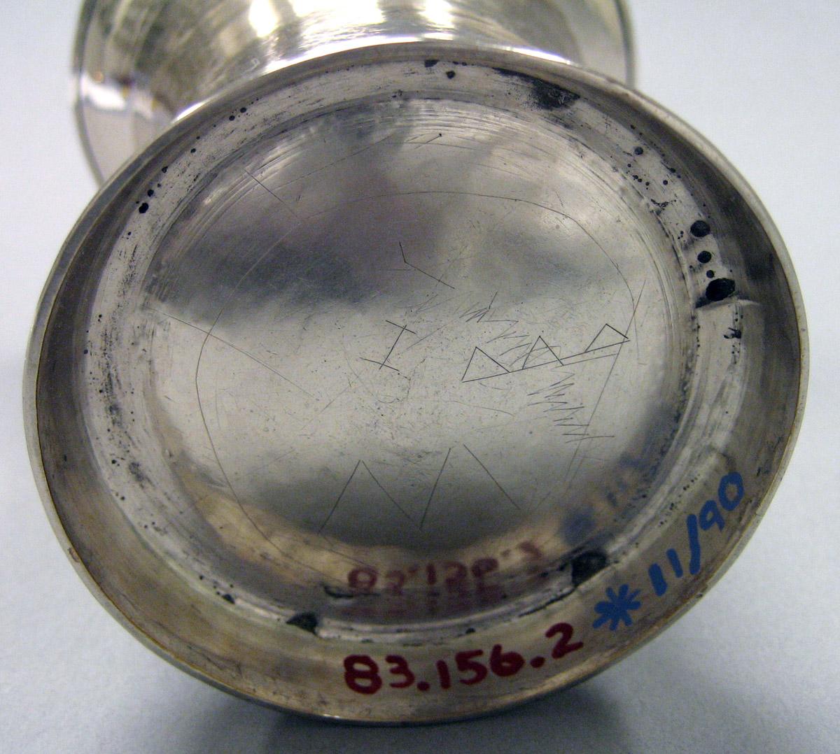 1983.0156.002 Silver Beaker underside