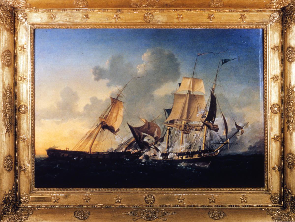 1957.1404 A, B Painting and Frame