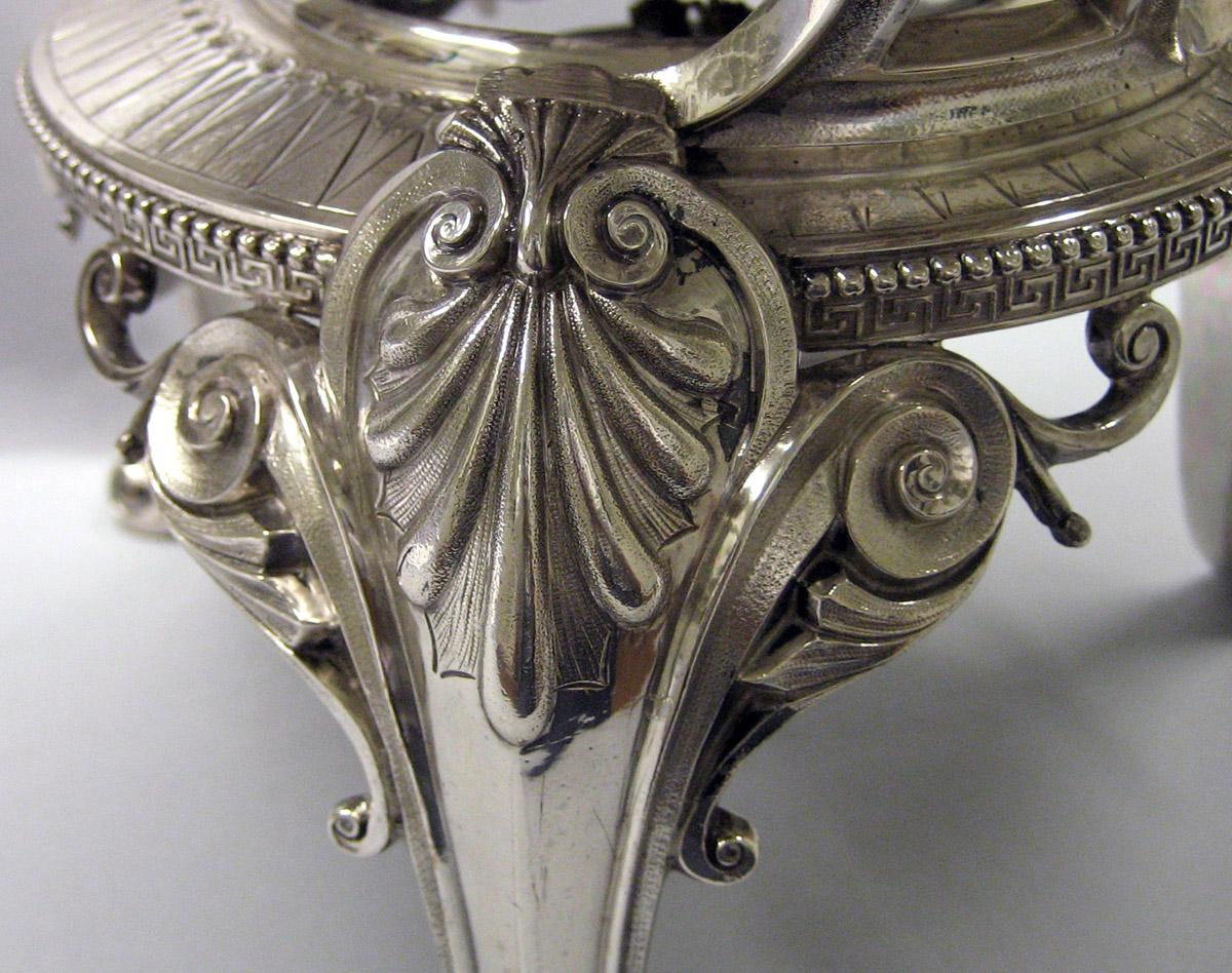 1983.0178.001 C Silver Kettle on stand detail 2
