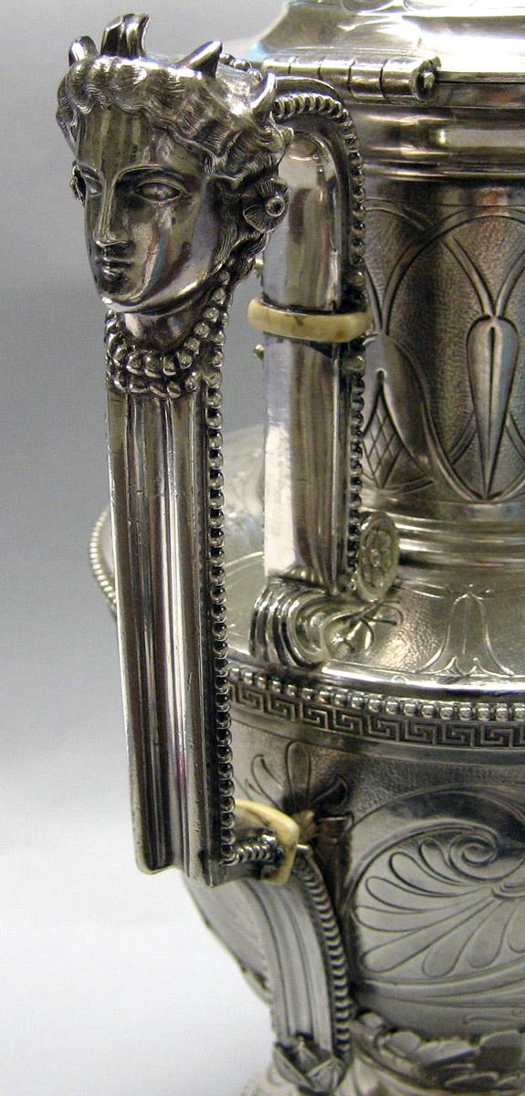 1983.0178.002 Silver Coffee Pot handle detail