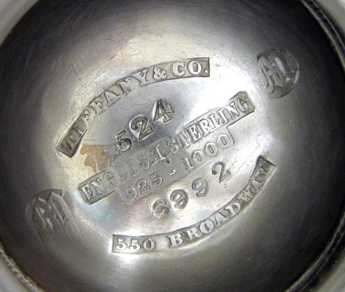 1983.0178.002 Silver Coffee Pot mark