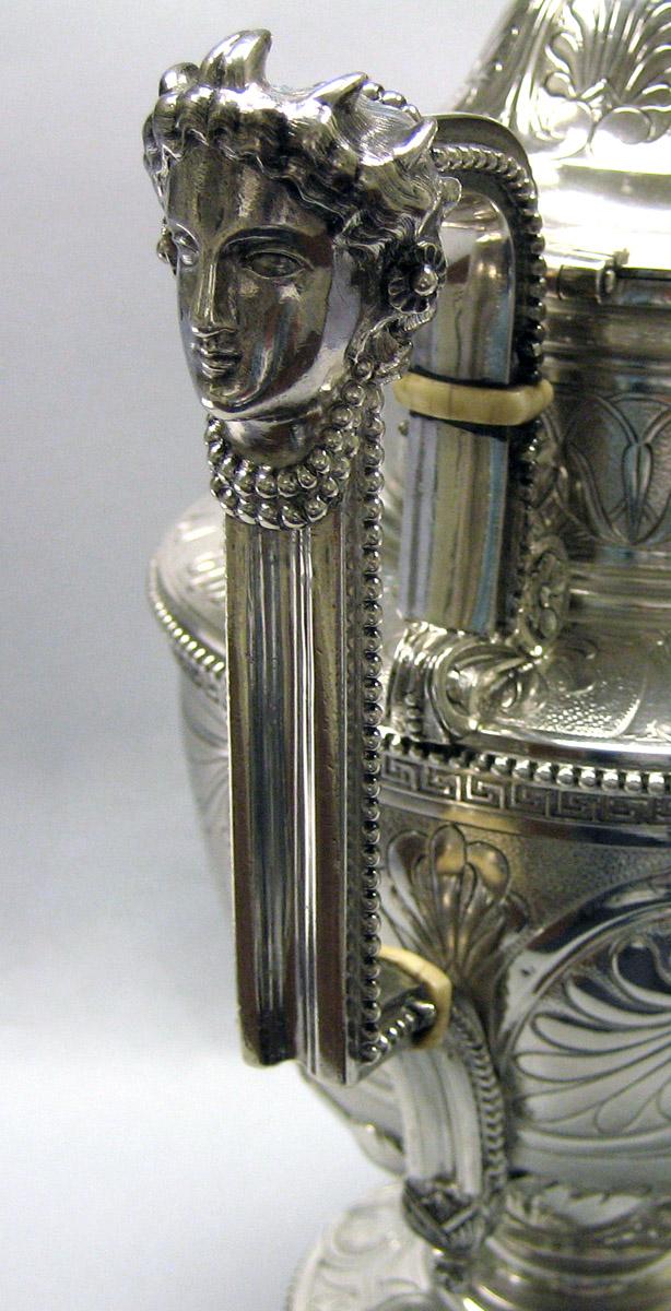 1983.0178.003 Silver Teapot handle detail