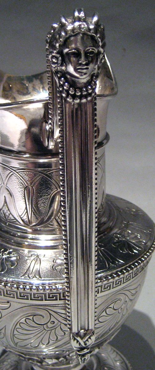 1983.0178.004 Silver Pitcher detail handle