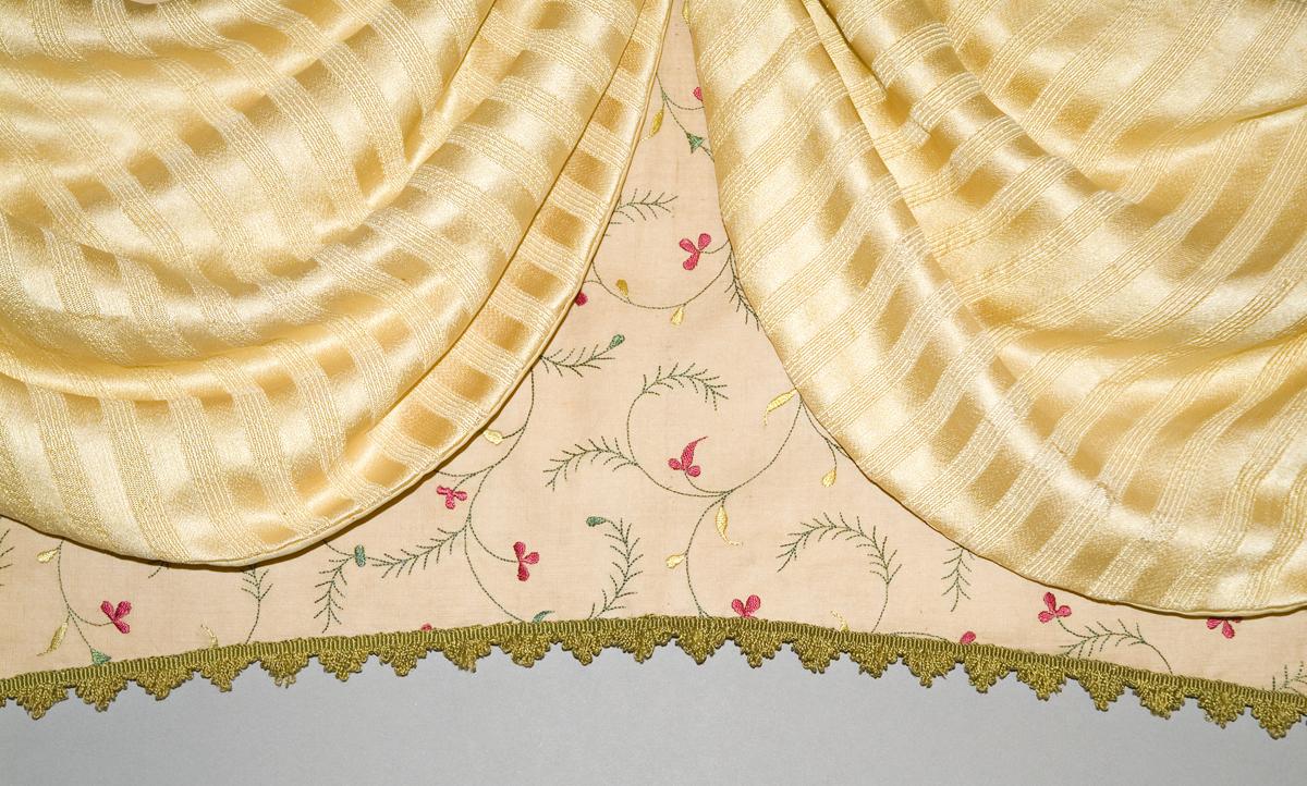 1952.0341 Bed hanging, valance detail