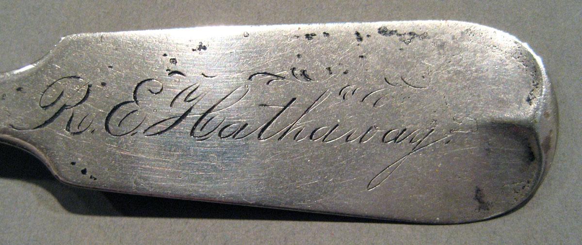 1984.0005.117.003 Silver Spoon engraving