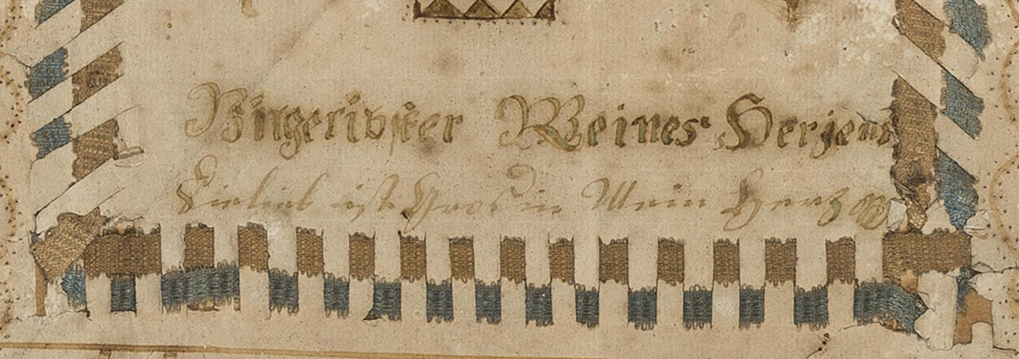 1984.0014 A Fraktur, detail 1