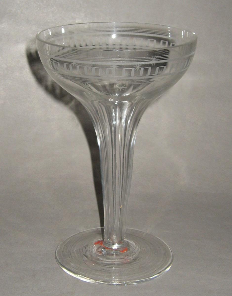 1984.0068.003 Colorless glass champagne glass