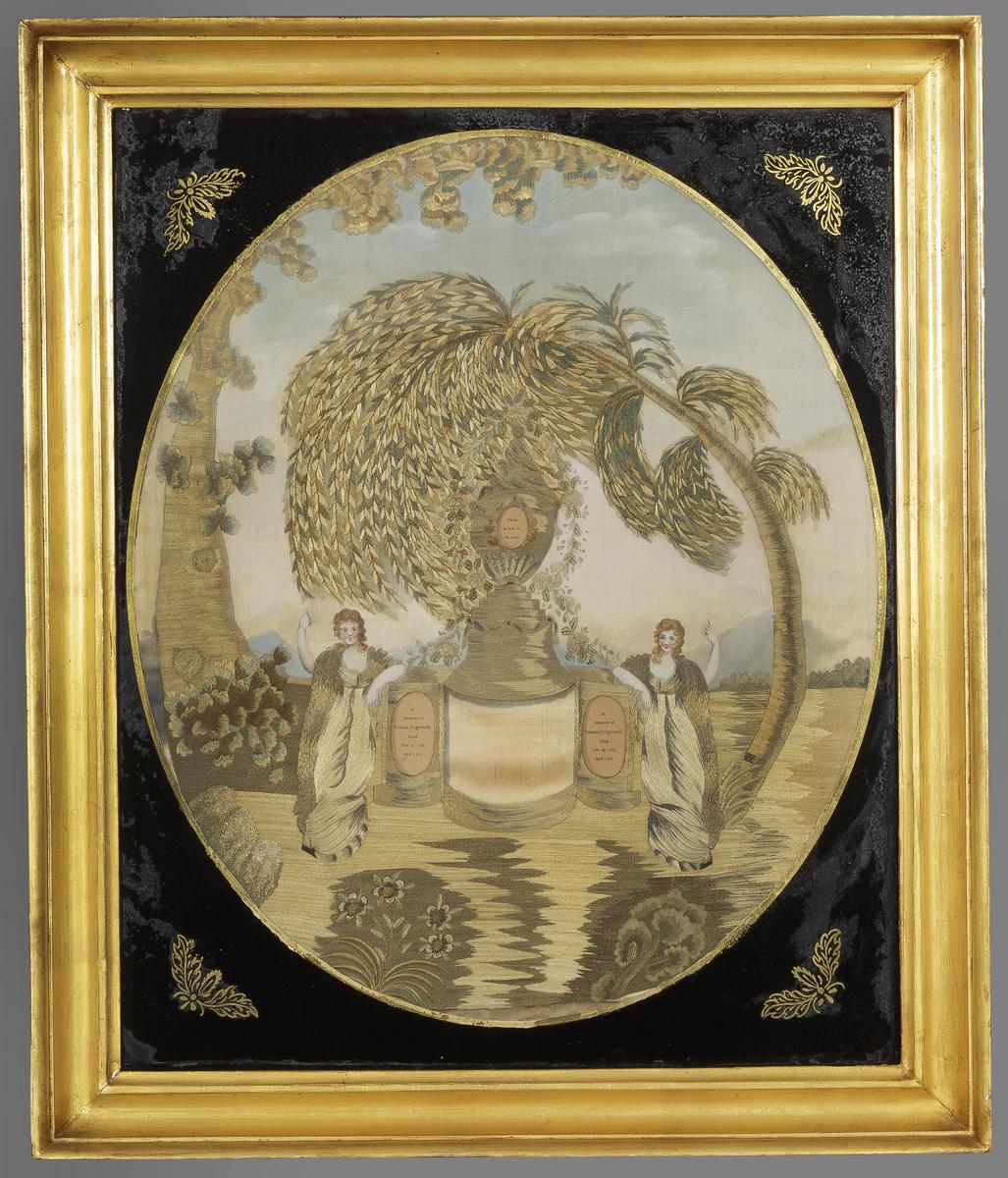 1984.0094 A-C Needlework Picture, Mat and Frame