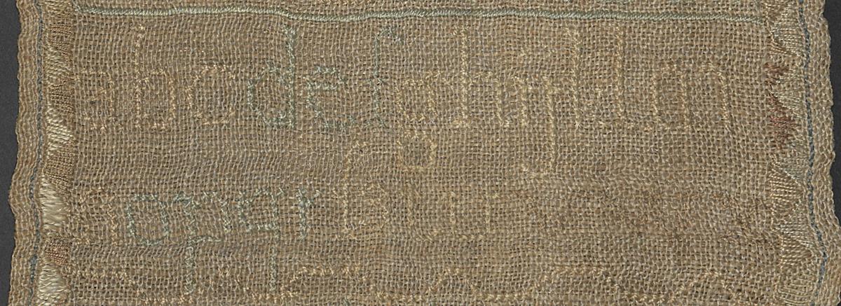 1984.0095 Sampler, Detail 2