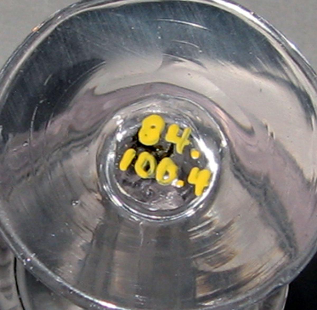 1984.0100.004 Glass cordial glass (underside)