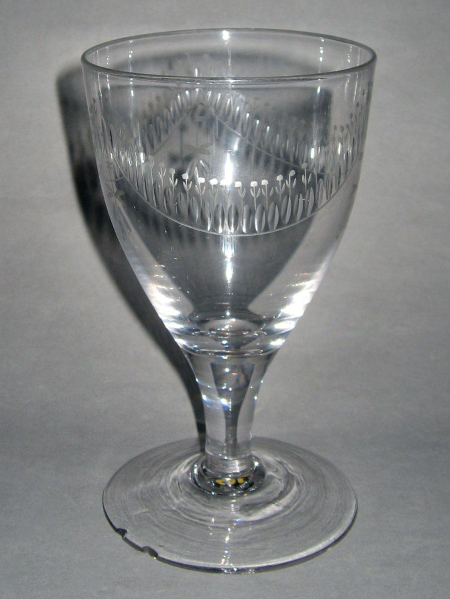 1984.0107 Colorless glass wineglass