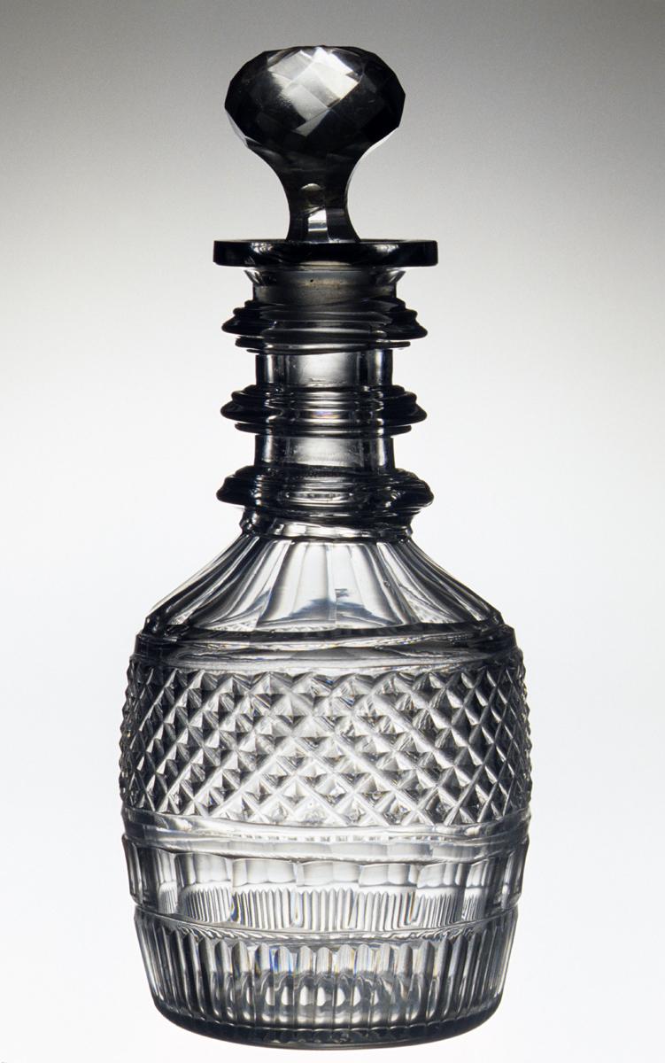 1984.0108 A, B Glass decanter