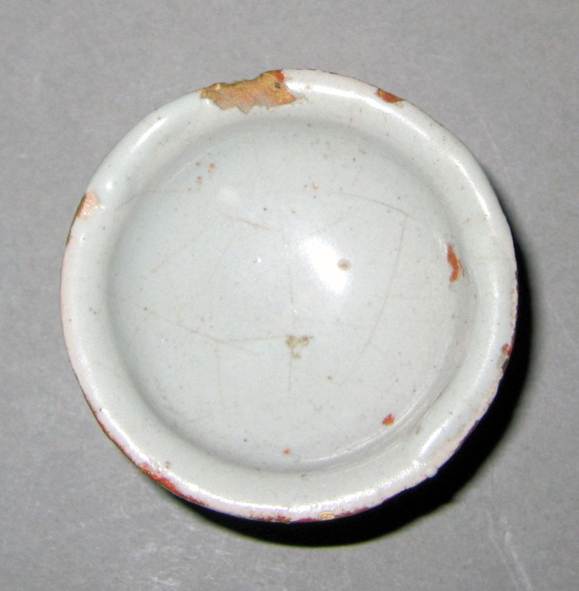 1958.0011.001 Delftware ointment pot top