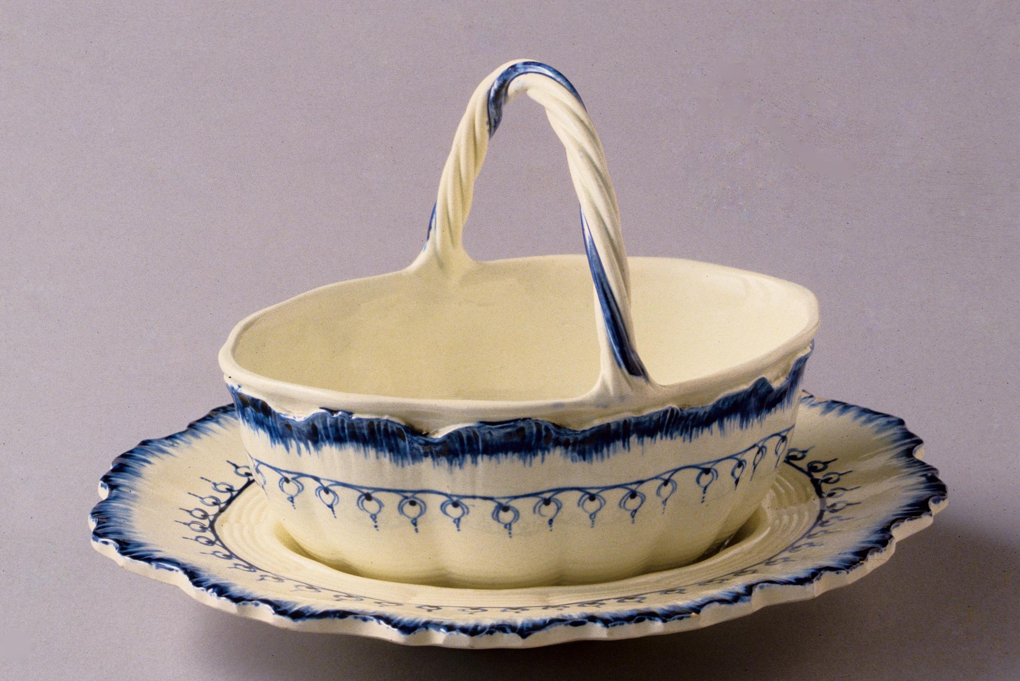 1984.0138 A, B Basket and stand