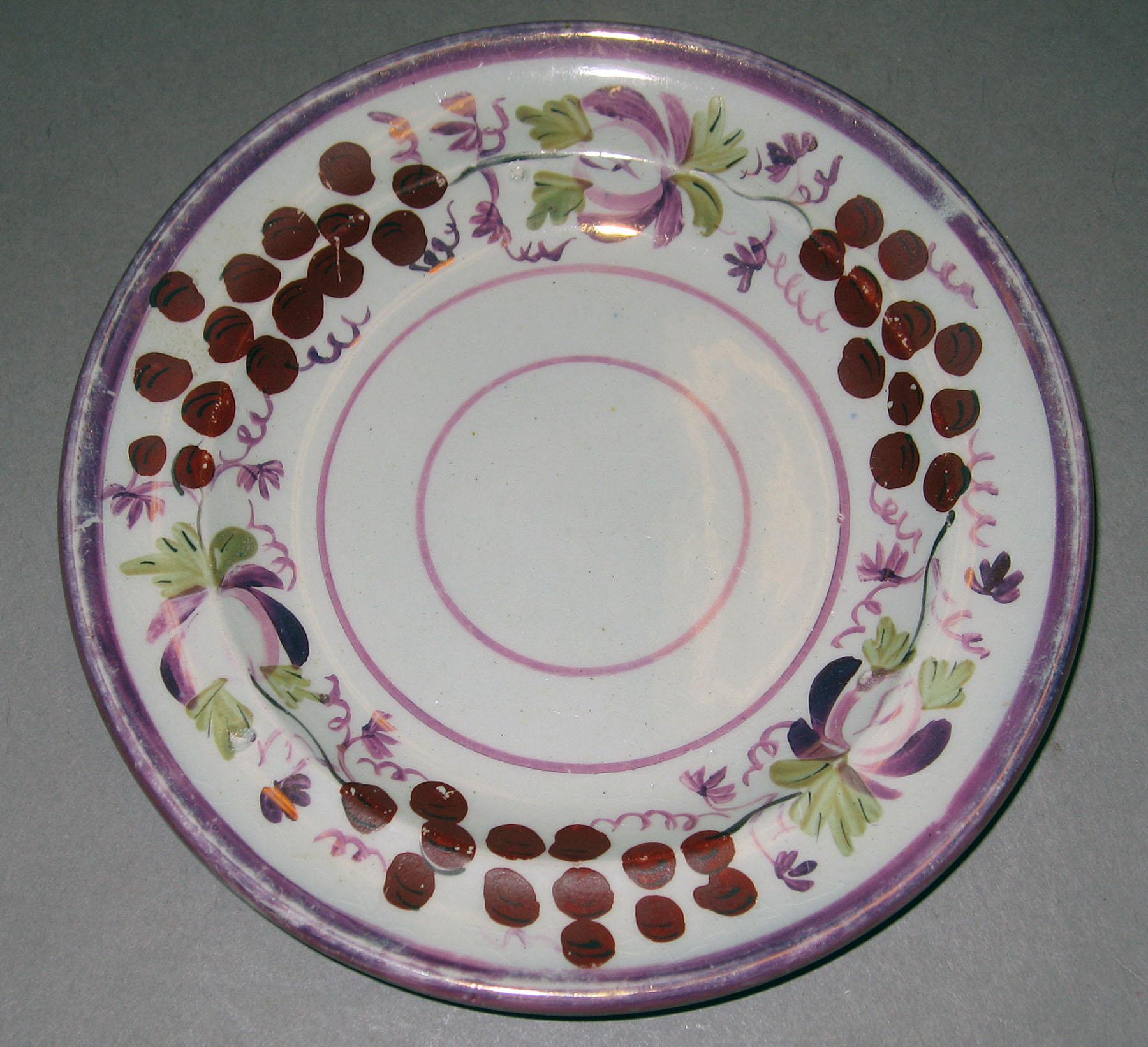 1984.0141.121 Lusterware plate by Harley & Co