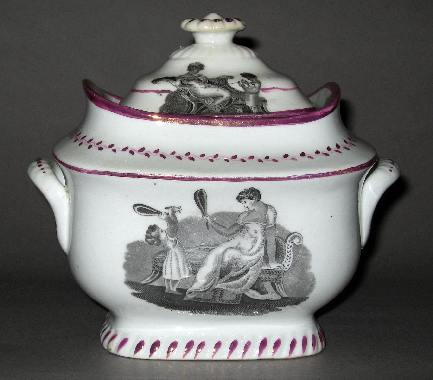 1984.0141.229 Lusterware Sugar Bowl