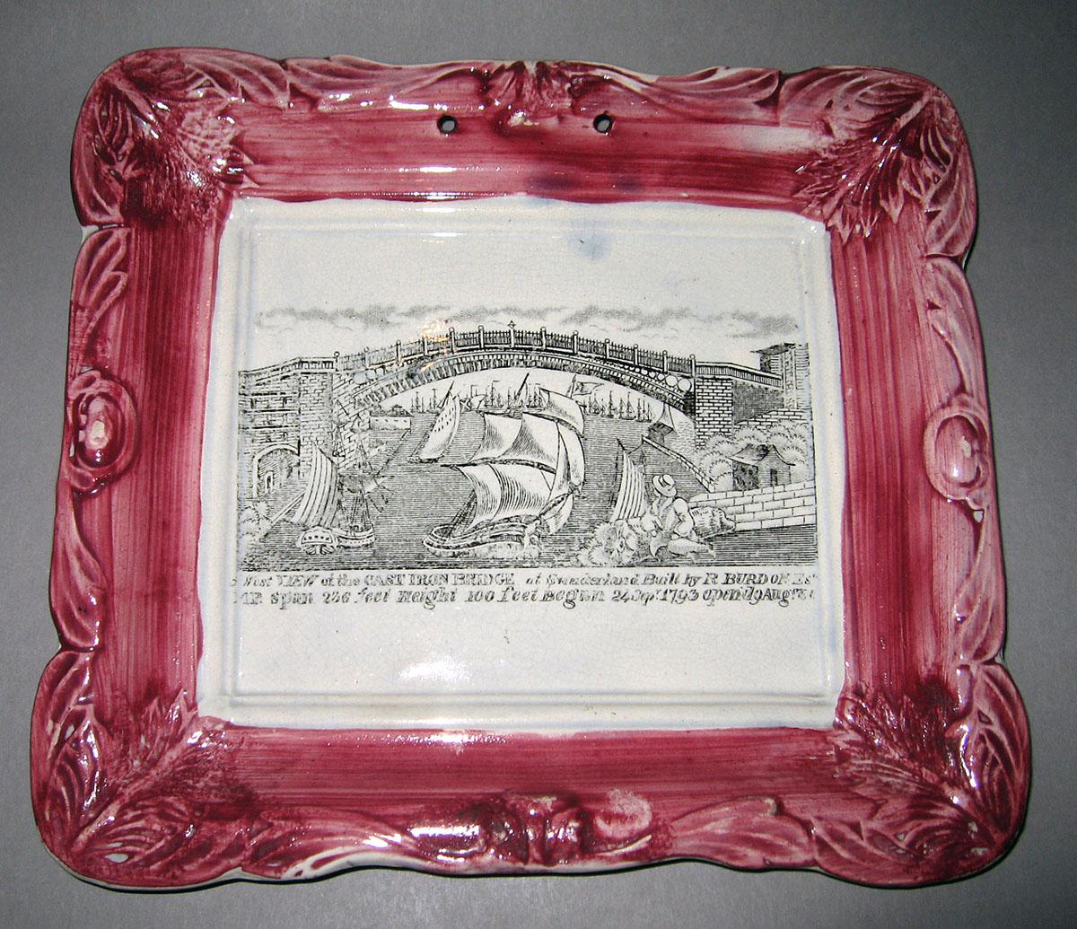 1984.0141.236 Lusterware Wall Plaque