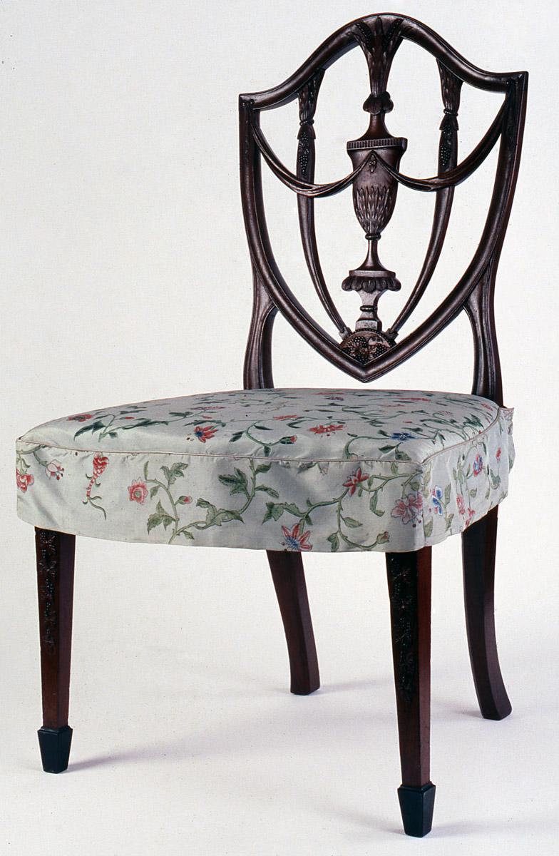 1957.0692 Chair, 1984.0608.002 Slip cover