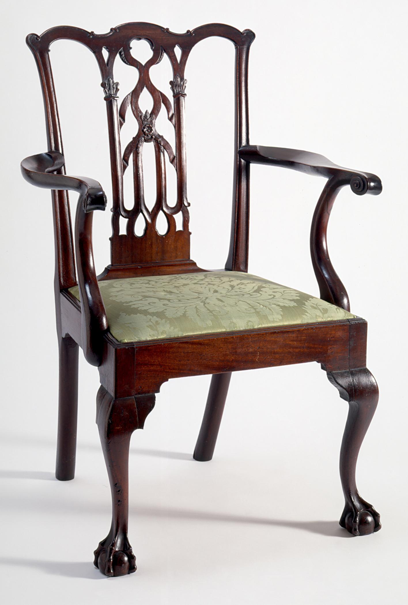 1961.0806 Chair, 1984.0617.010 Slip seat
