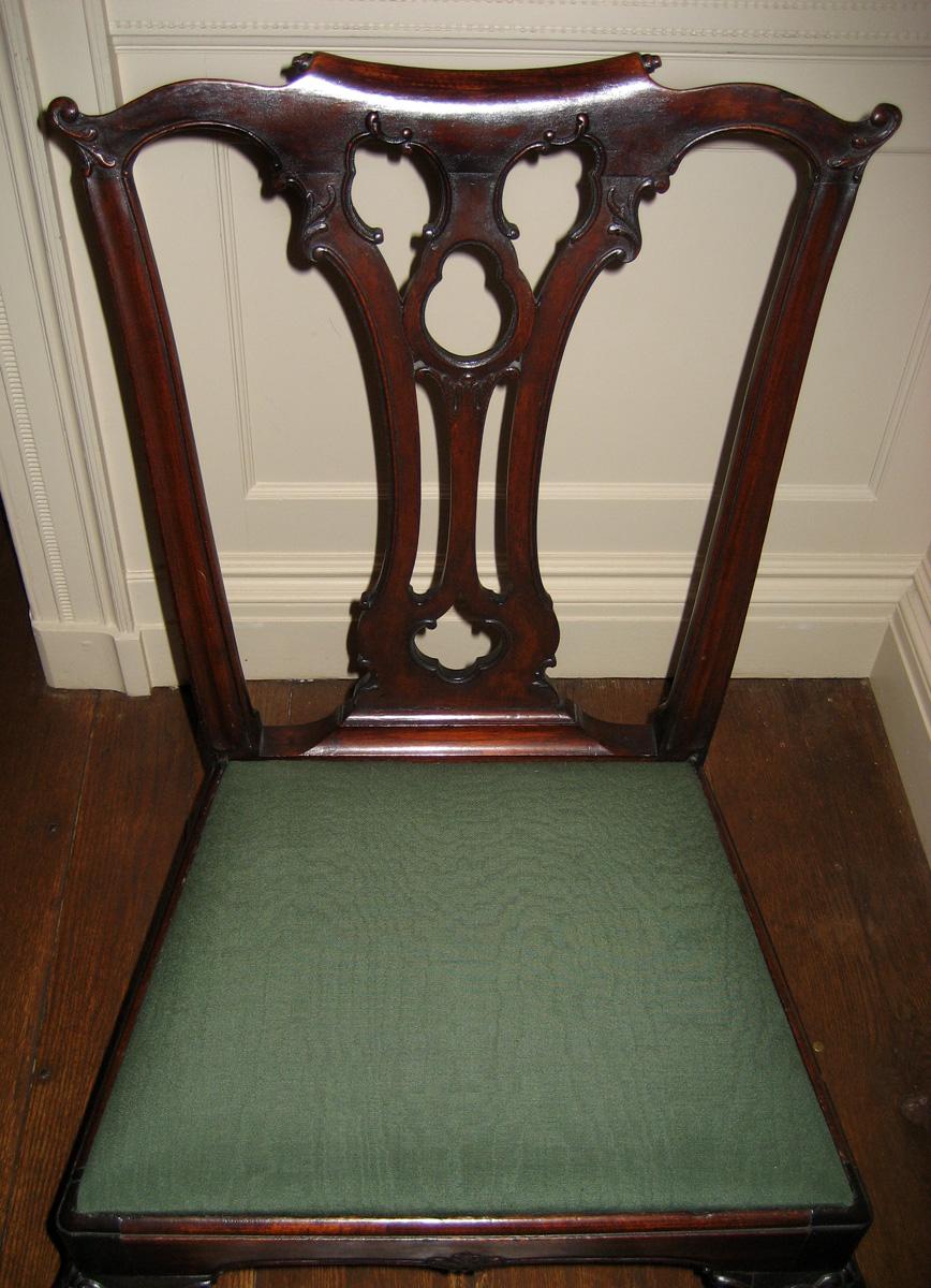 1961.0809.004, 1984.0617.015, 1992.0512 Chair, Slip seat, Upholstery fabric, view 2, C-DIOC