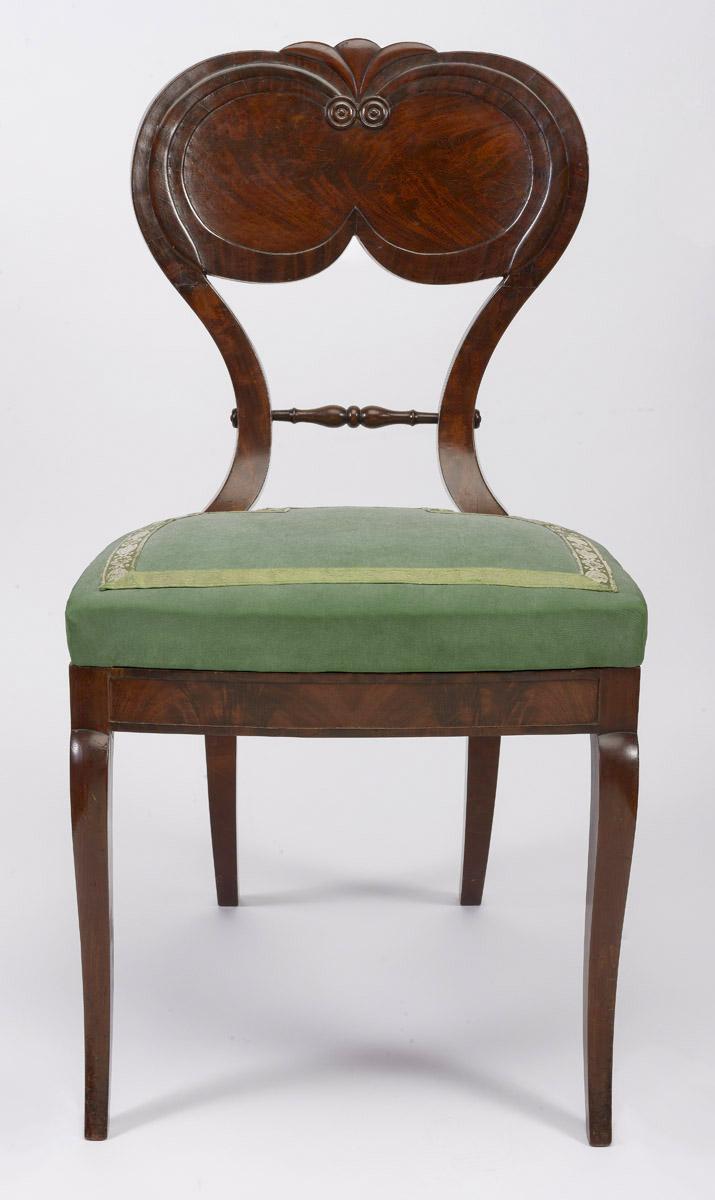 1957.0740.004 Chair, 1984.0622.002 Slip seat, view 1
