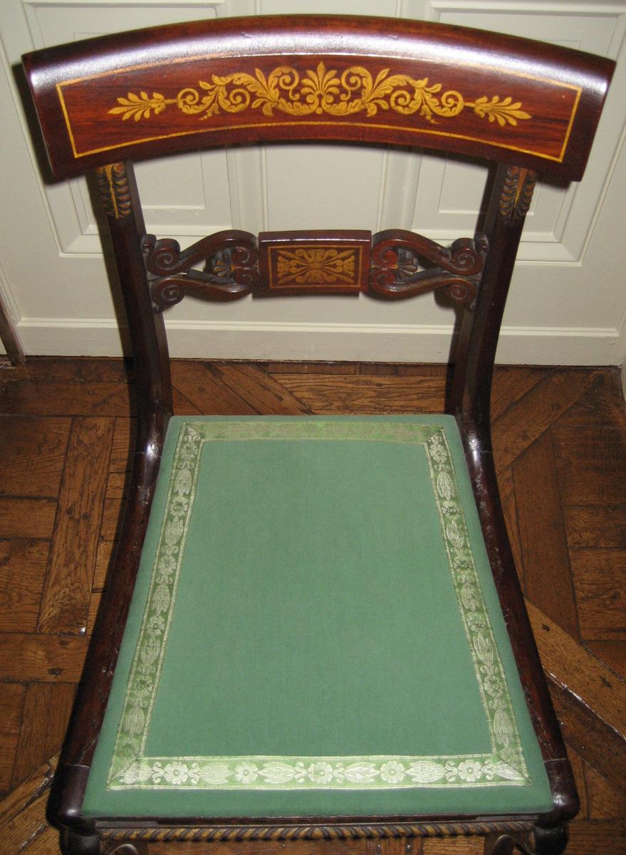 1957.0741.001 Side chair and 1984.0622.002 slip seat view 2