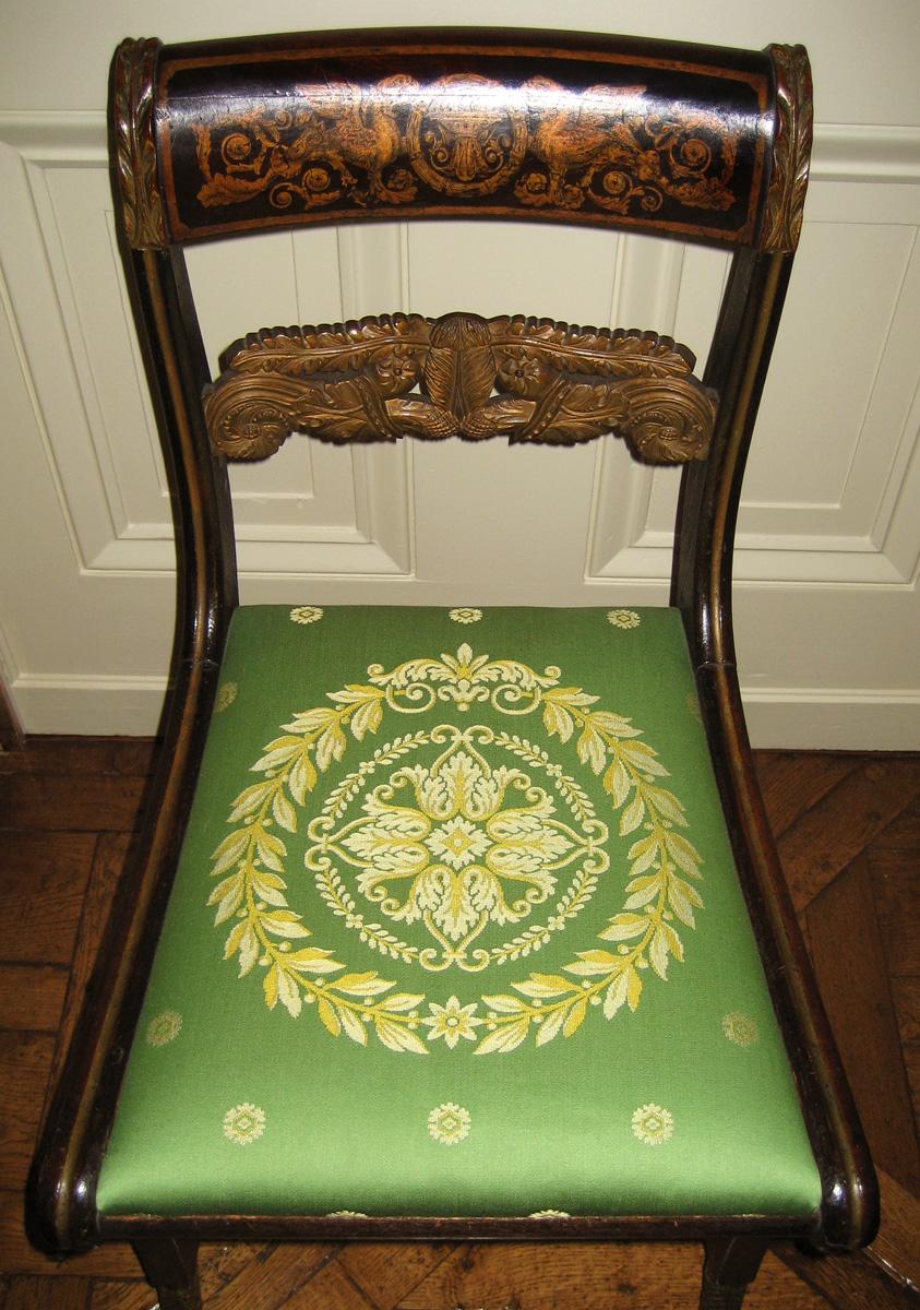1957.0742.002 Side chair and 1984.0623.002 slip seat view 2