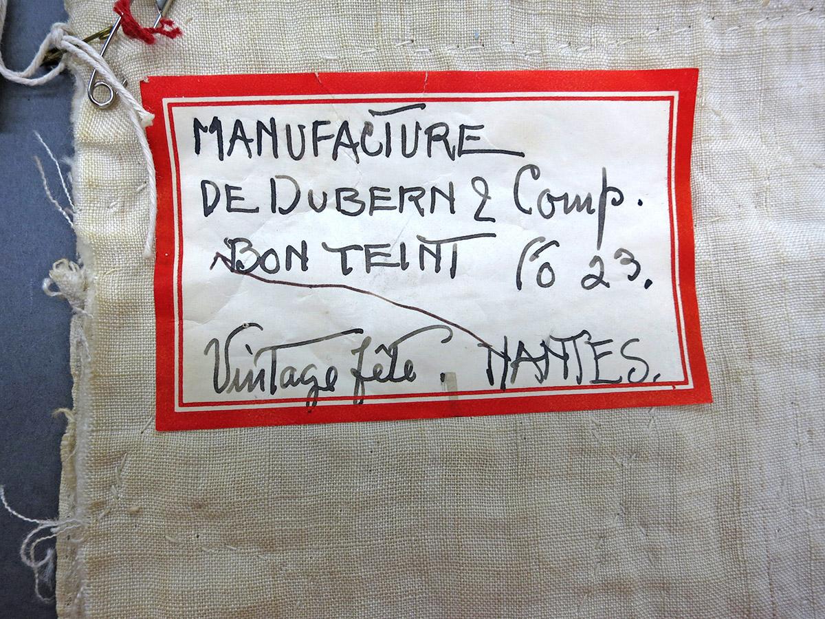 1958.0035.001 Textile, printed label