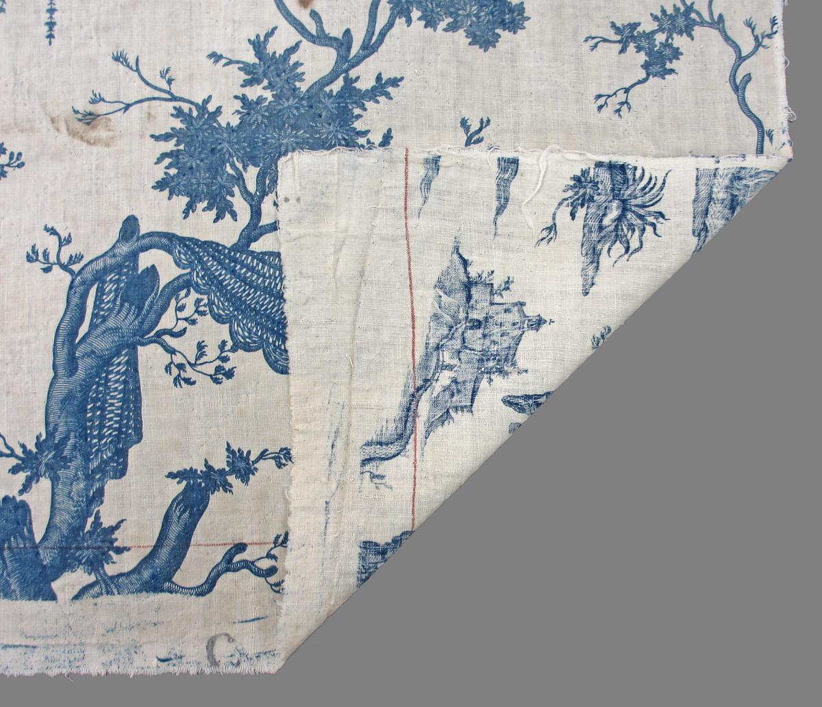 1958.0035.002 textile, printed folded corner