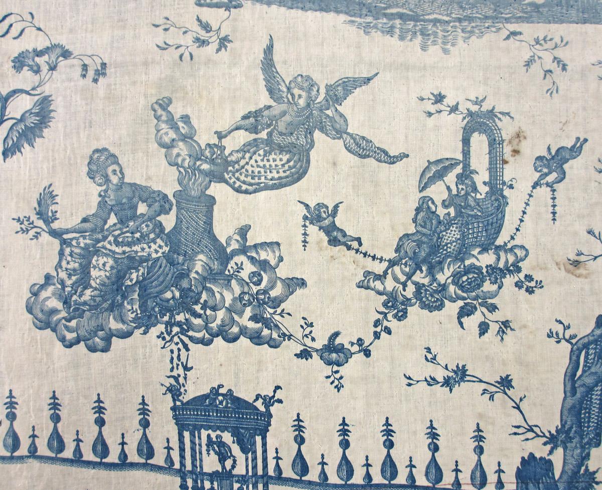 1958.0035.002 textile, printed detail 1