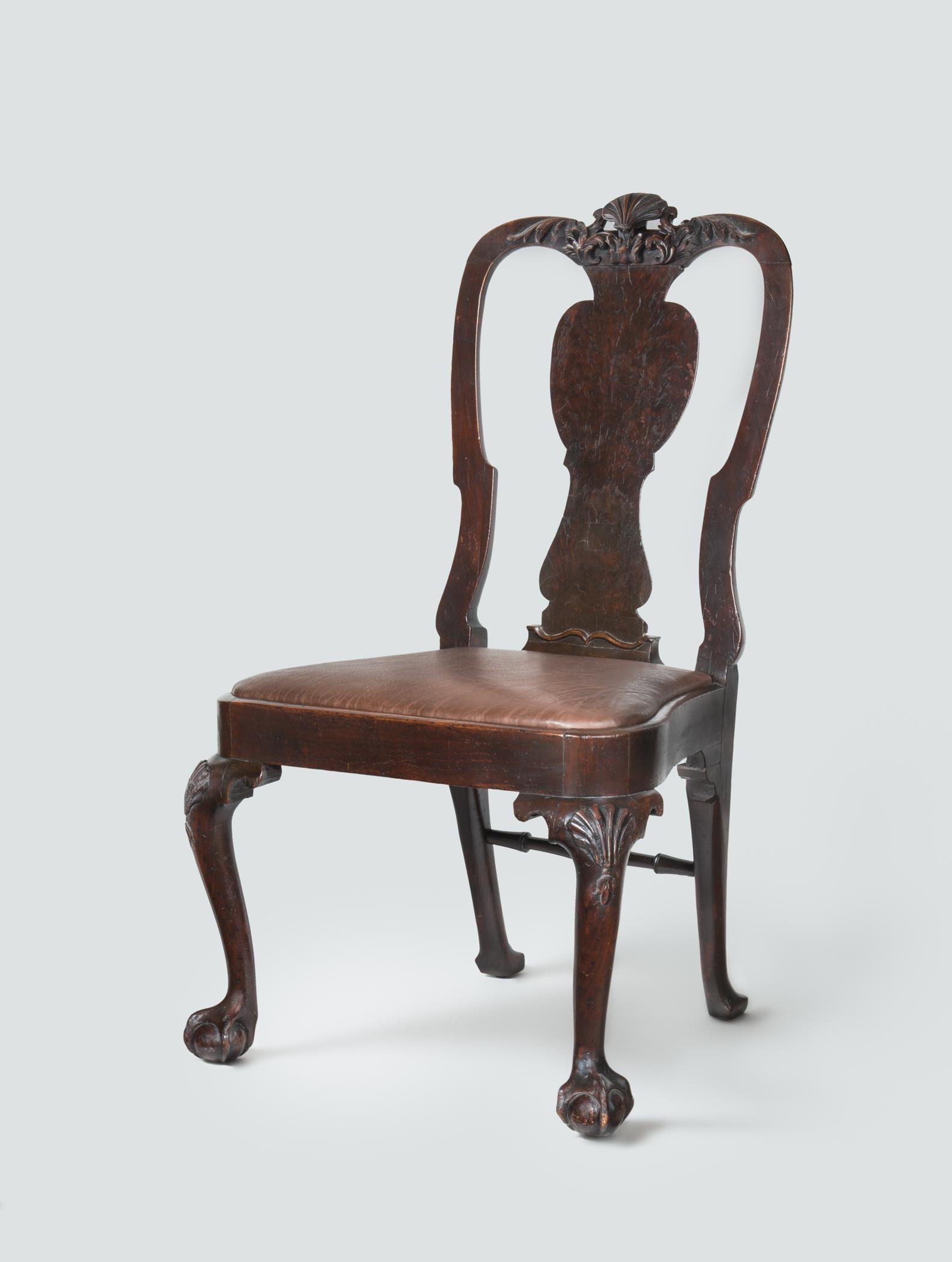1963.0615.002 Chair, 1984.0655.002 Slip seat, view 1