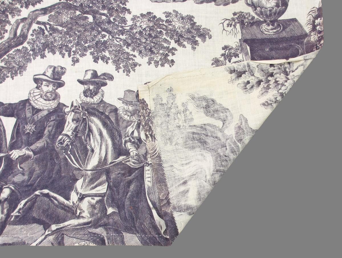 1958.0035.003 textile, printed folded corner