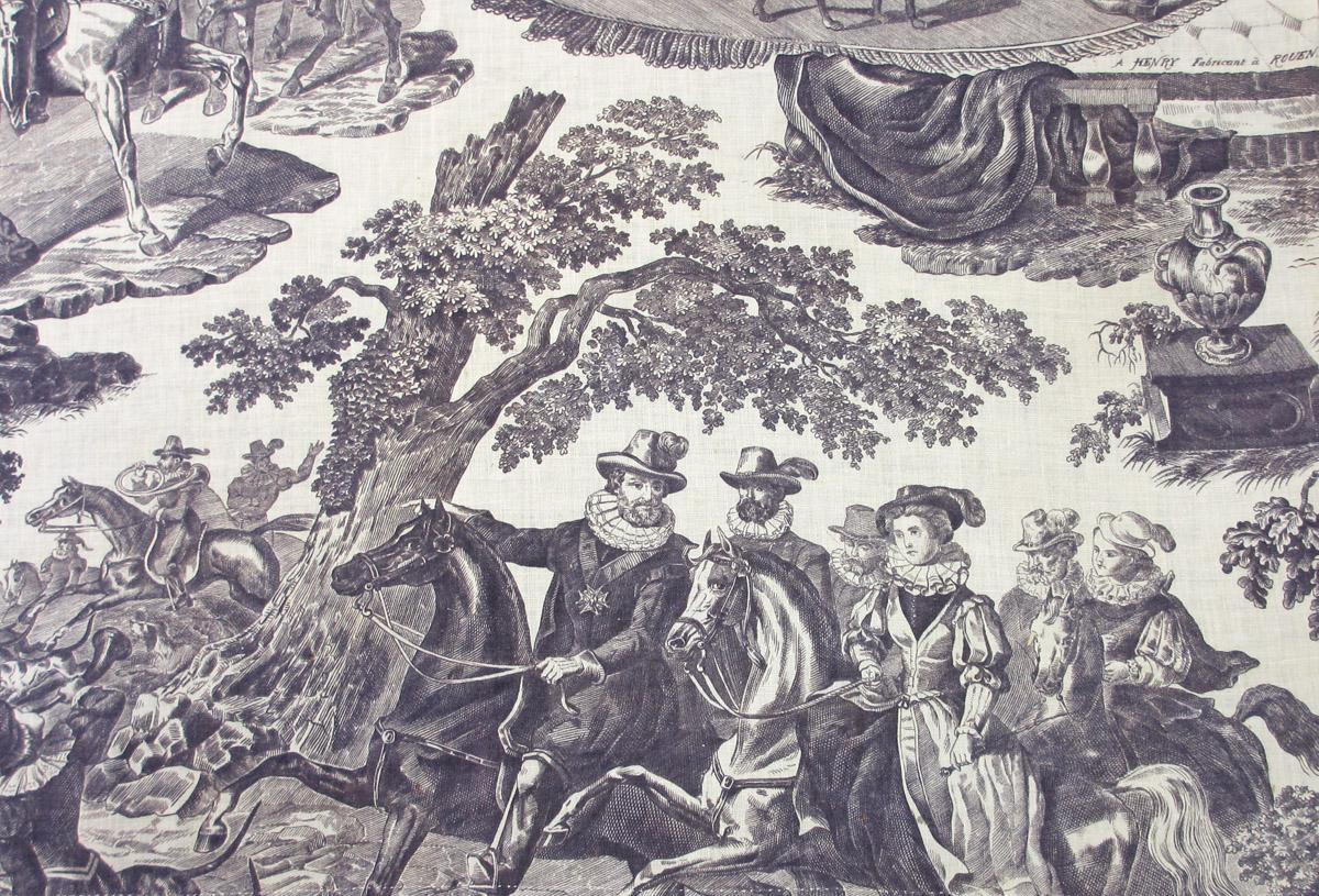 1958.0035.003 textile, printed detail 1