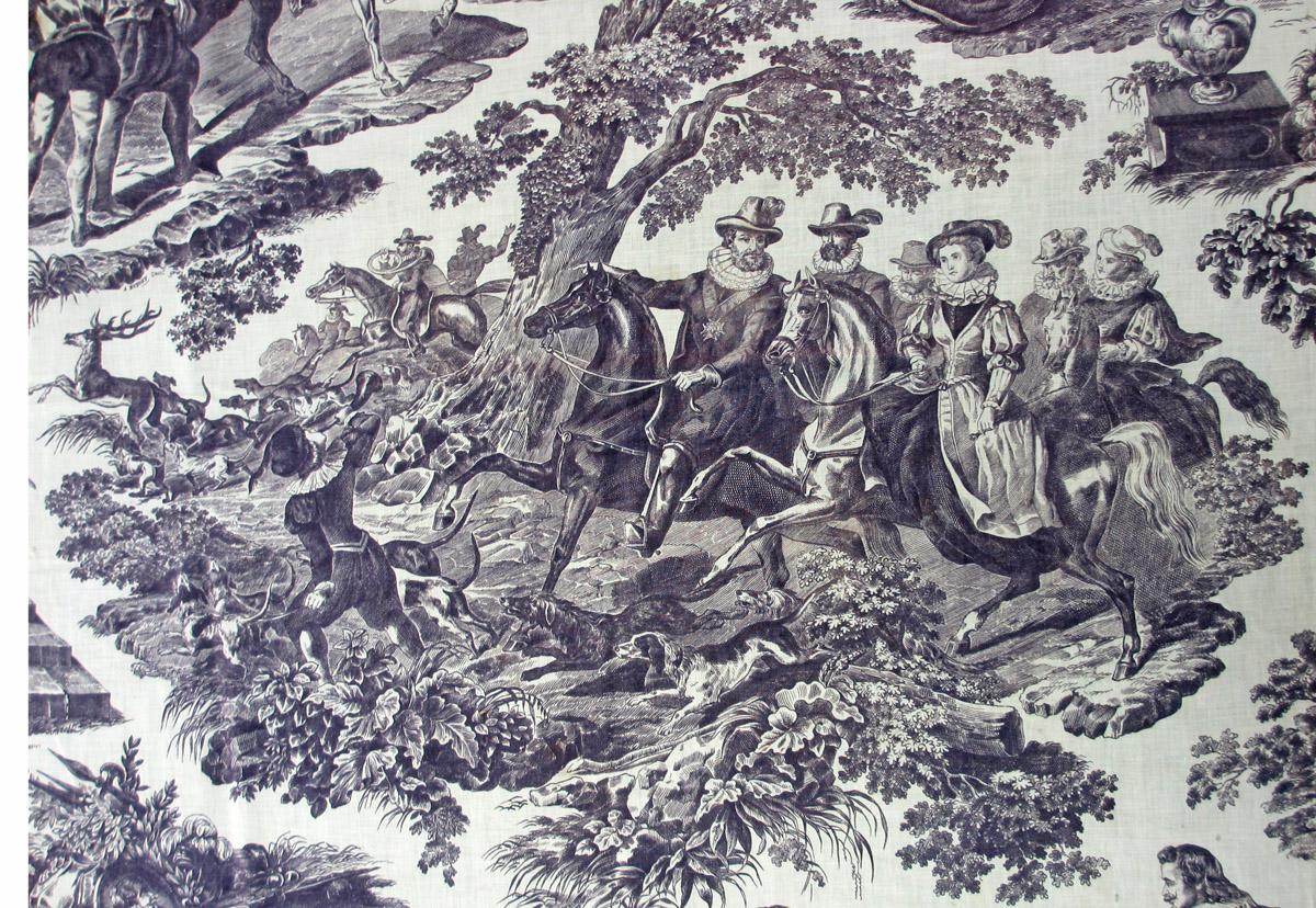 1958.0035.003 textile, printed detail 4