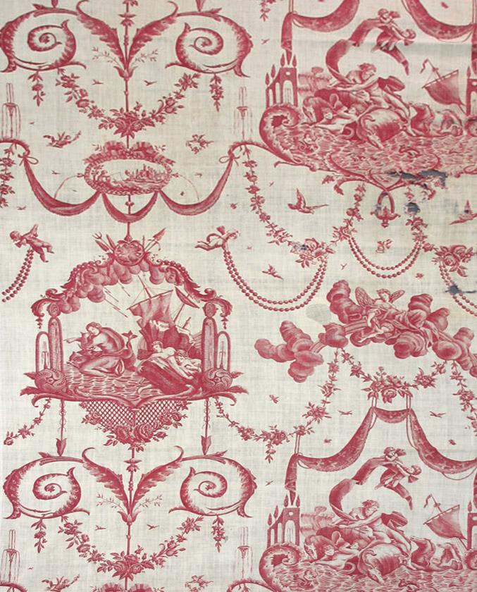T453 textile, printed design repeat