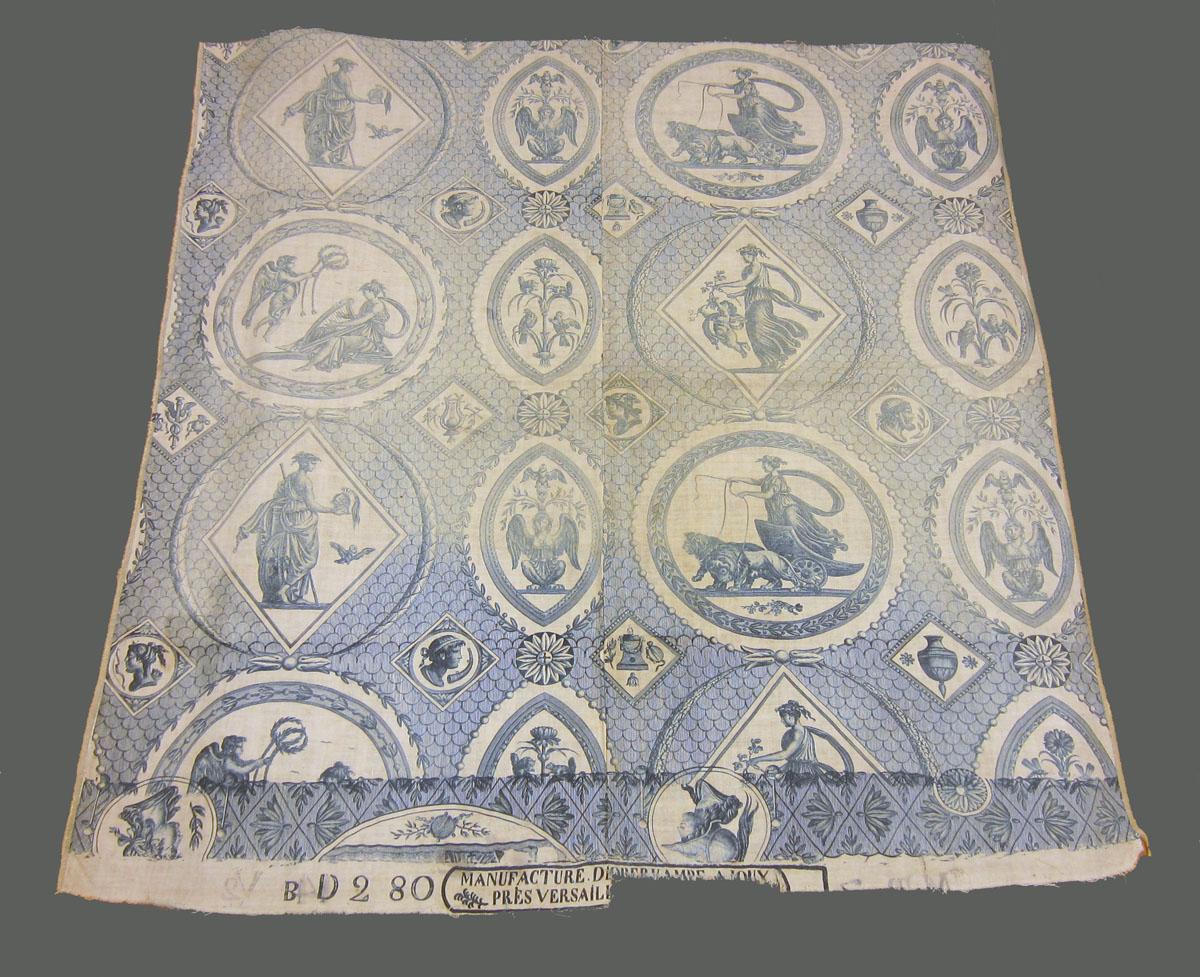 1958.0035.005 Textile, printed partial obverse