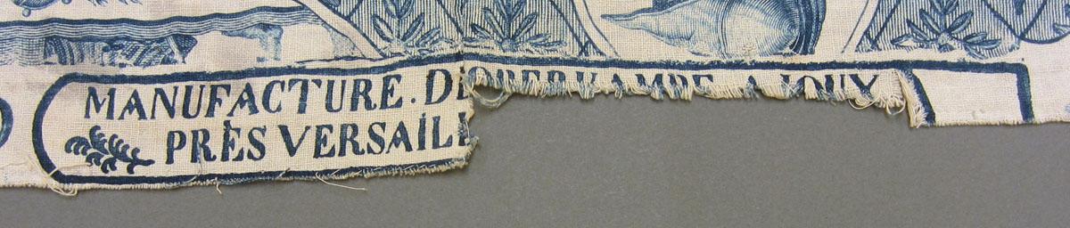 1958.0035.005 Textile, printed detail 2
