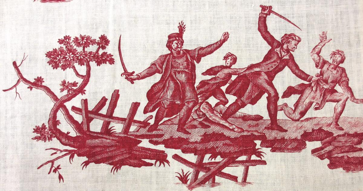 1958.0035.006 textile, printed detail 2