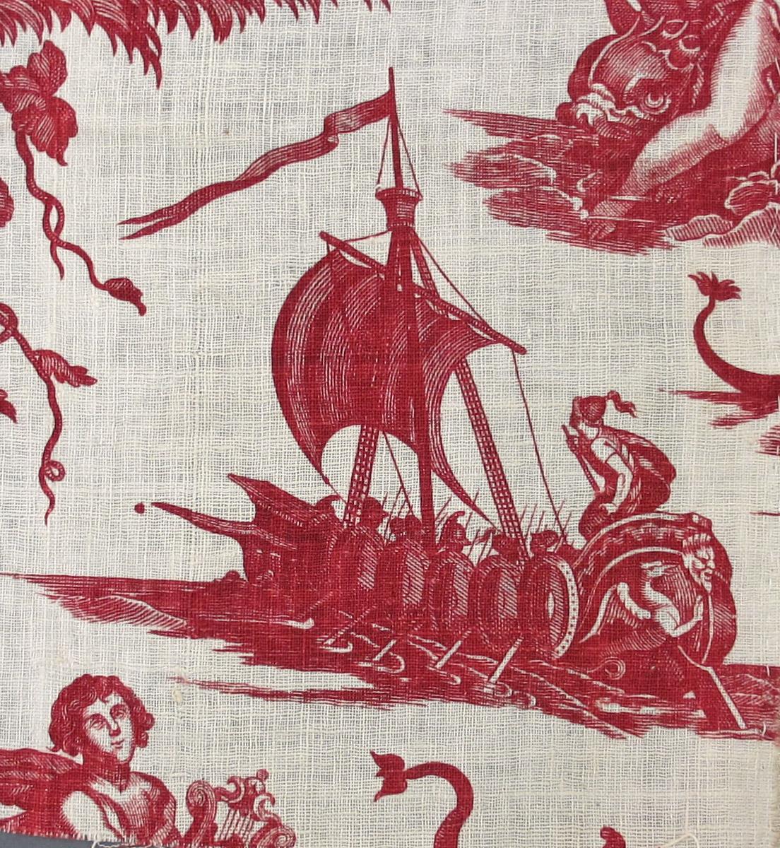 1958.0035.007 textile, printed detail 2